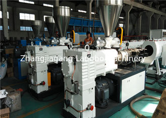 Automatic PVC Plastic Pipe Extrusion Machine Double Tube Making 16 - 50mm Pipe Diameter