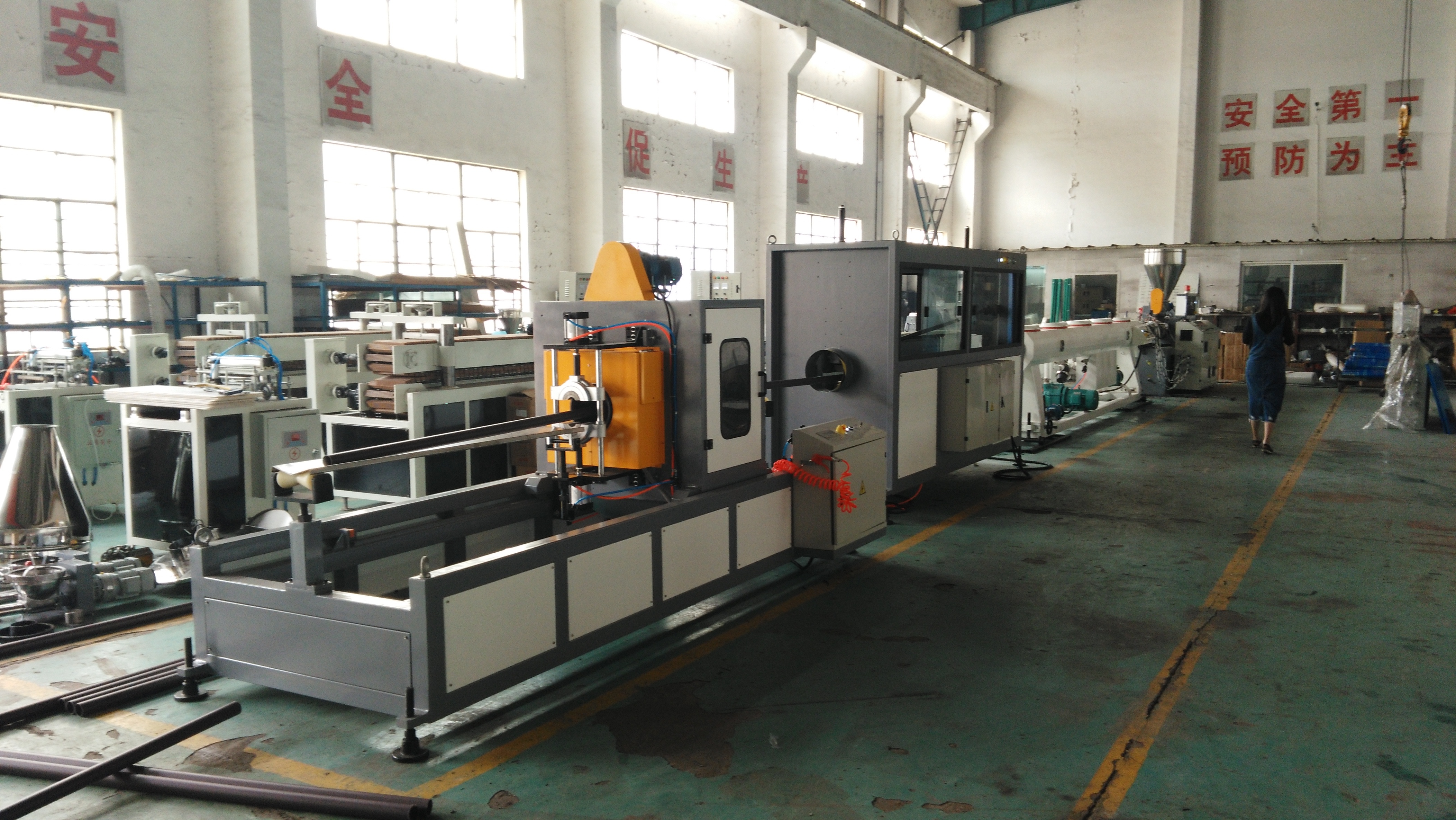 Latest company case about PVC Pipe Extrusion Line DN110–DN250