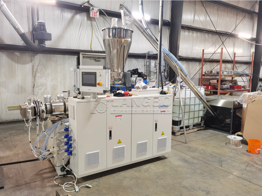 Latest company case about PVC Electricity Cable Duct Extrusion Line in Canada