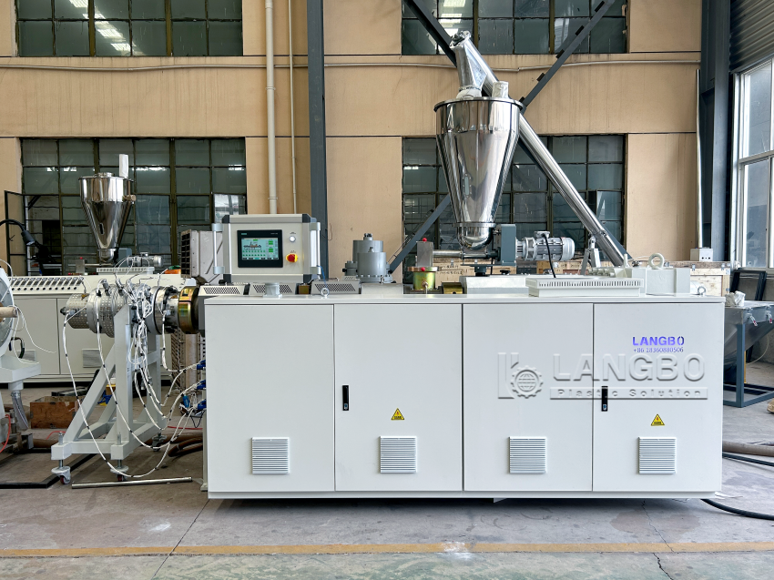 Latest company case about 90–315mm PVC Pipe Extrusion Line for Infrastructure Pipe Manufacturing in Tunisia