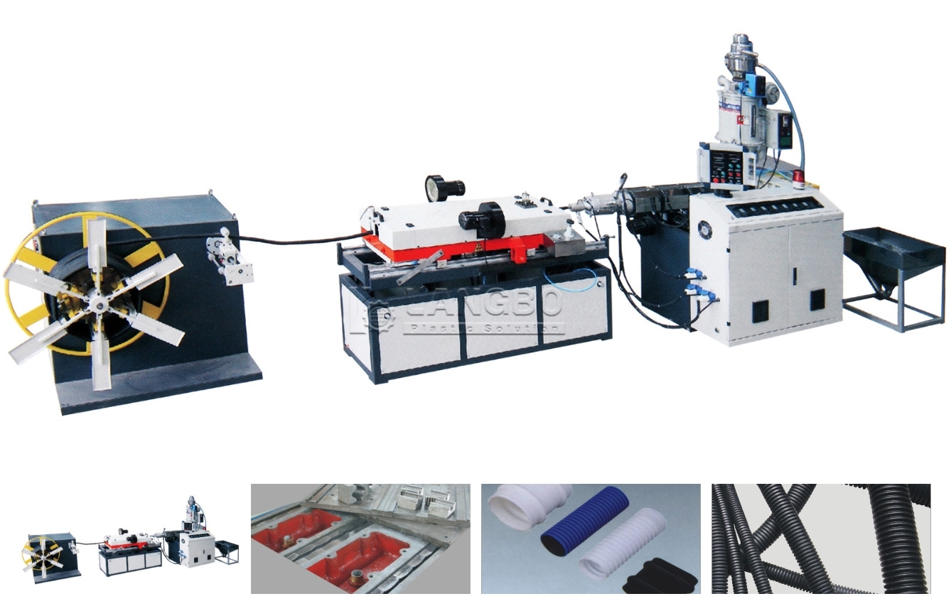 Latest company case about Application of Corrugated Pipe Extrusion System in Iran HDPE Cable Conduit Factory