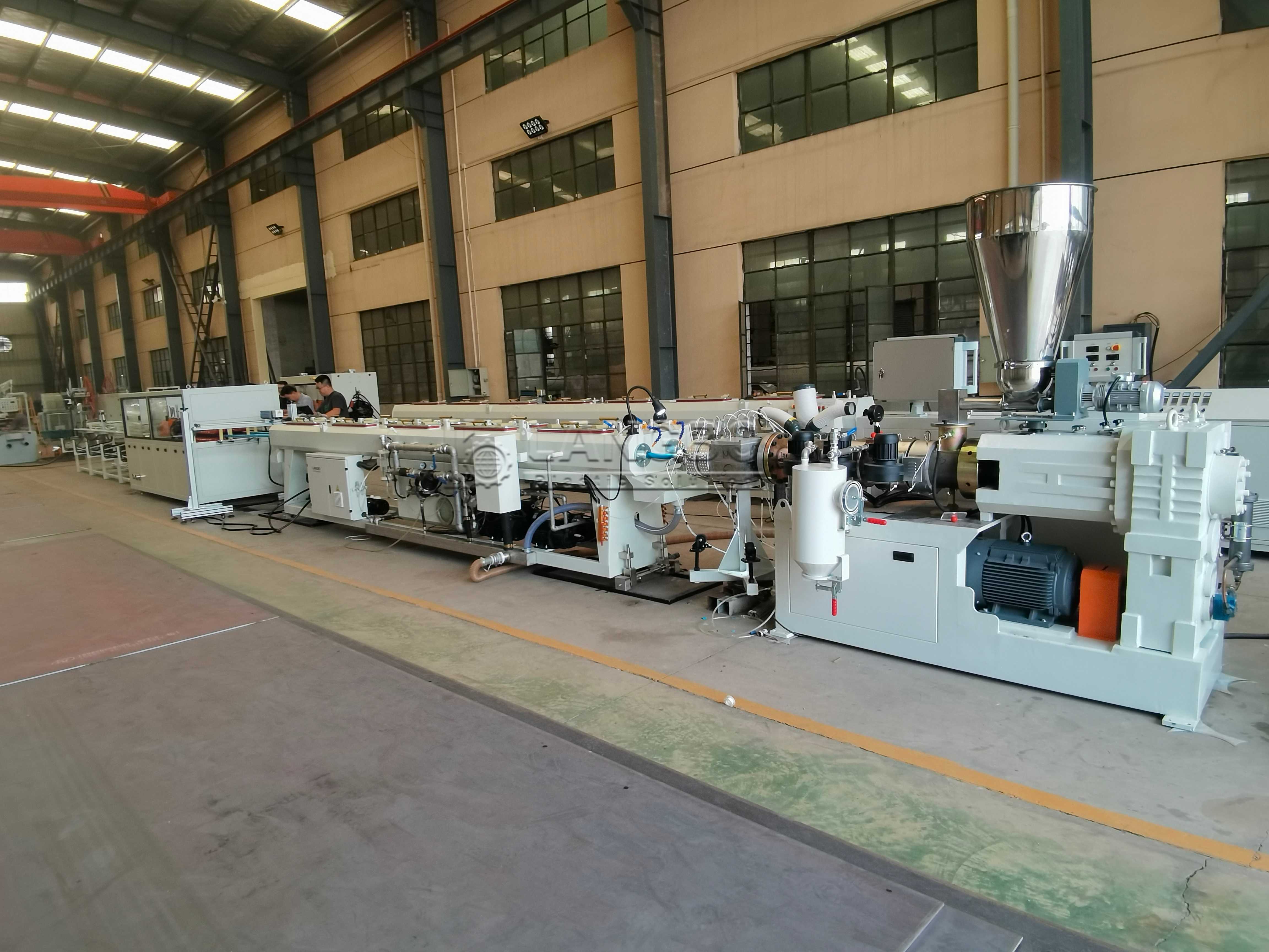 Latest company case about PVC Double Pipe Extrusion Line Project for Building Pipe Manufacturing in Burundi