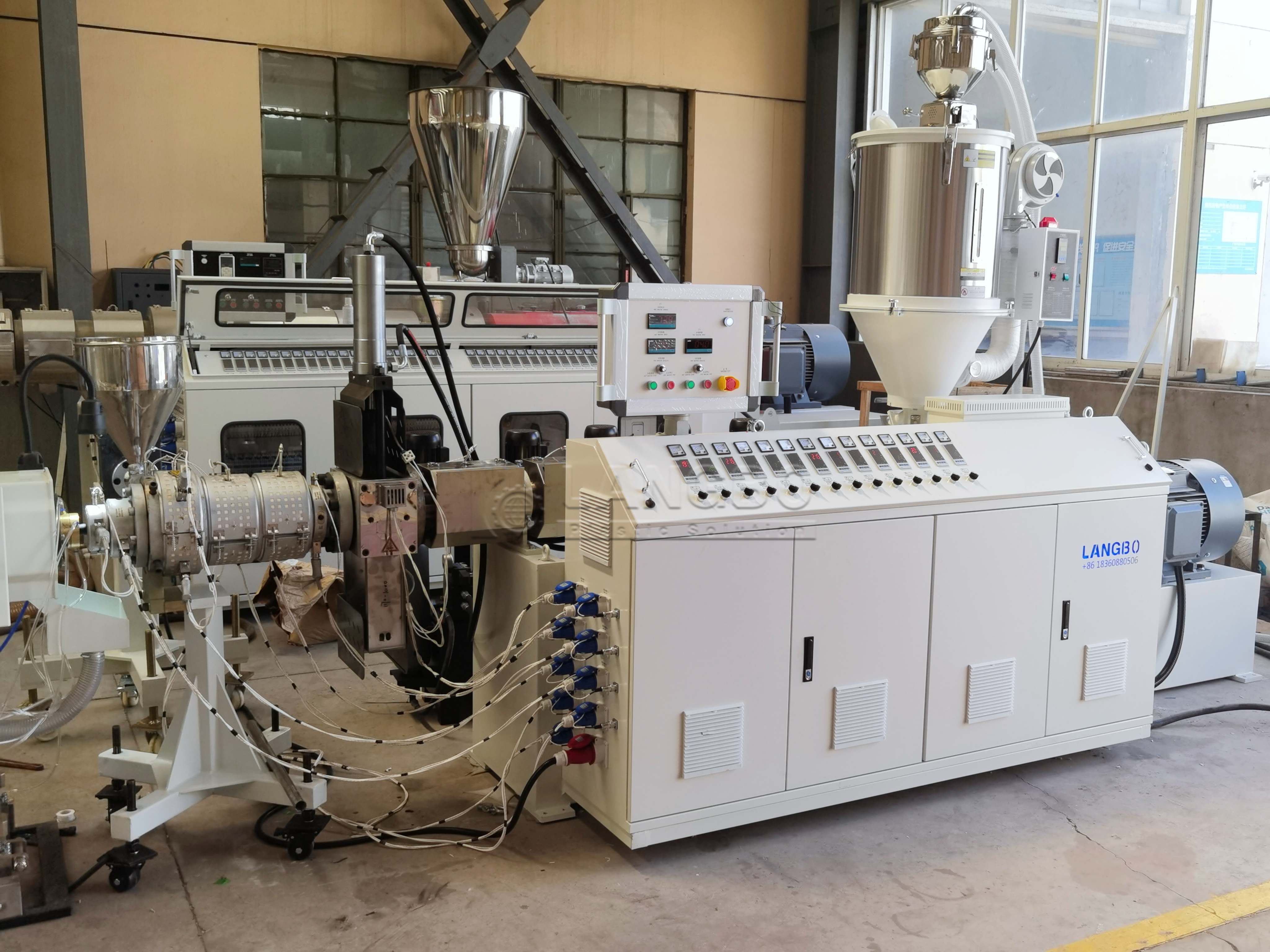 Latest company case about Tunisia PE Pipe Extrusion Line Project for Water Supply and Infrastructure Applications