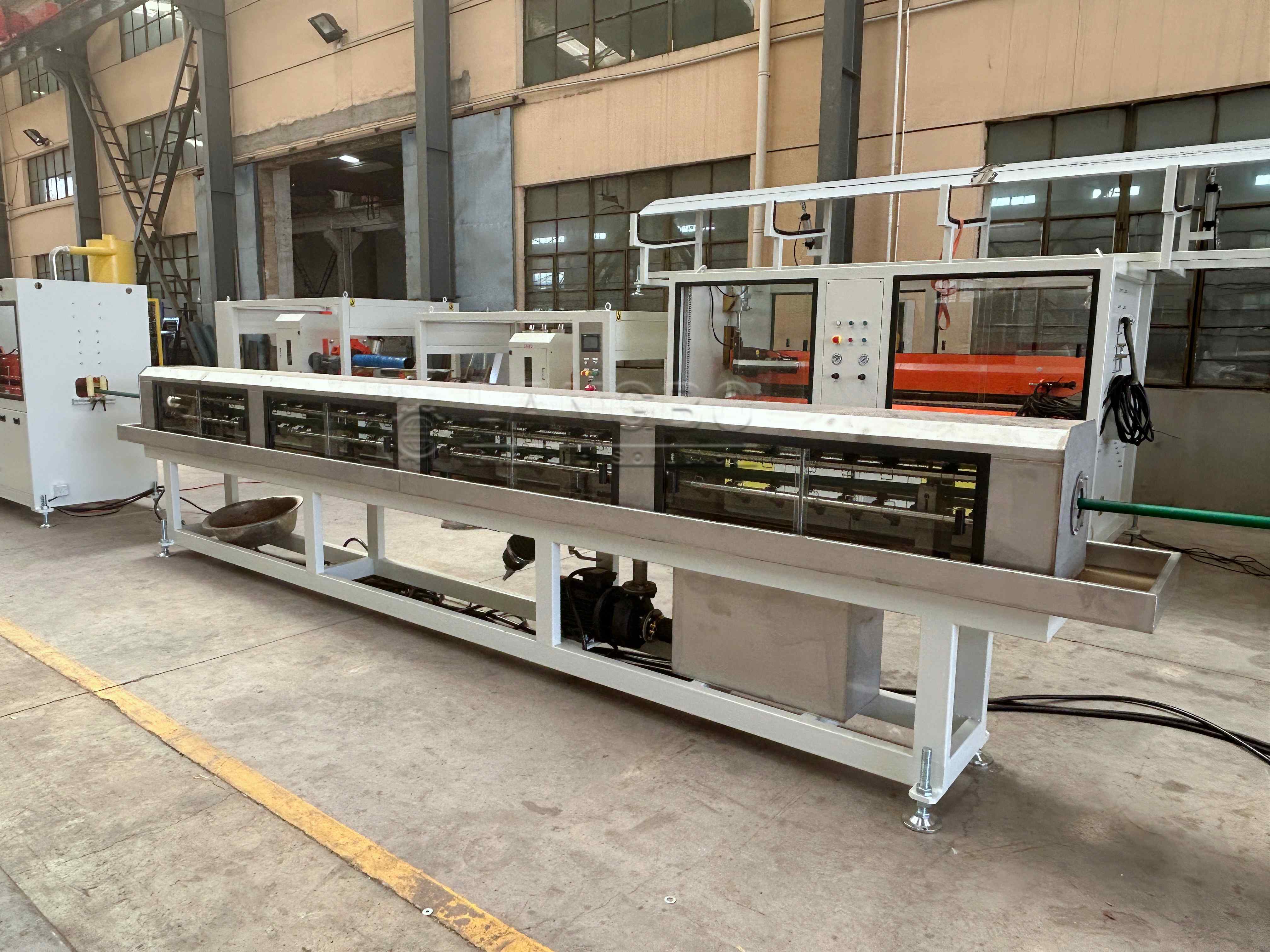 Latest company case about PPR Pipe Extrusion Line Project for Hot and Cold Water Pipe Manufacturing in Albania