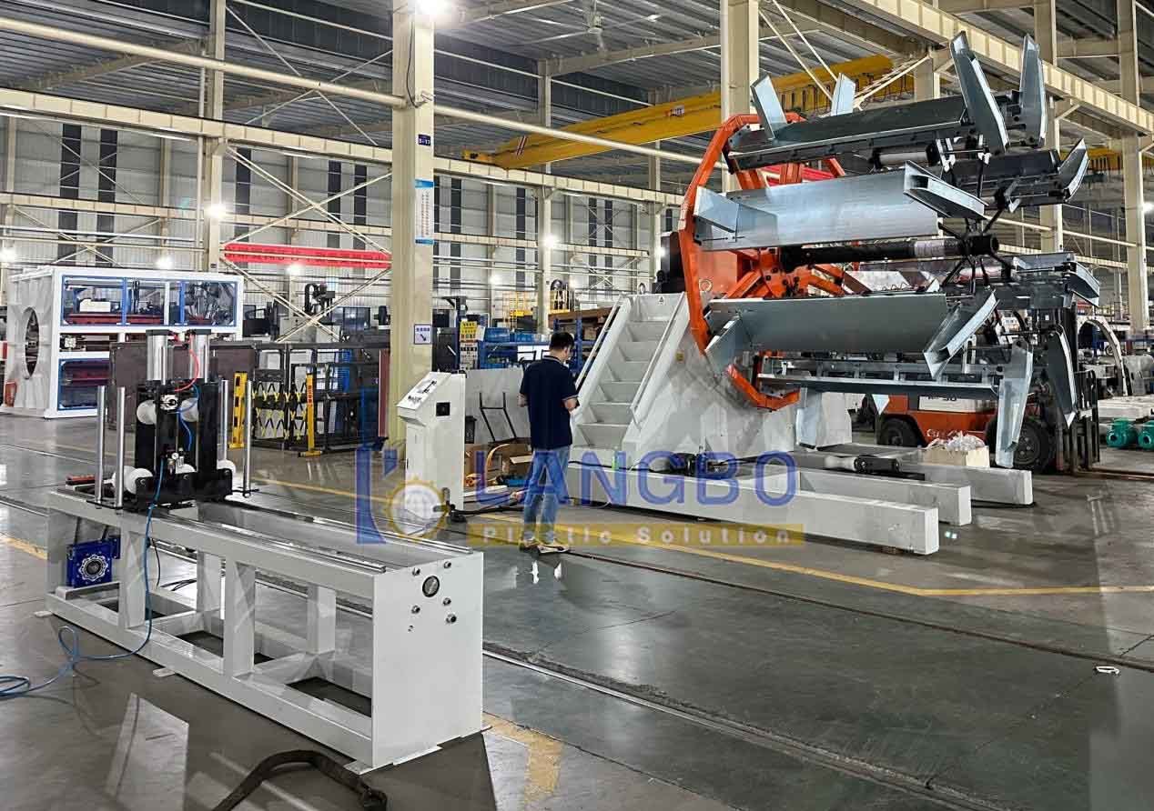 Latest company case about PE Pipe Coiler Project for Irrigation Pipe Production in Albania