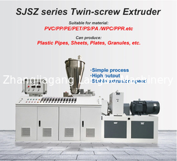 CE ISO 200 - 400mm PVC Pipe Extrusion Line High Speed And High Output 80/156