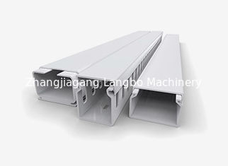 PVC CABLE CONDUIT CHANNEL MAKING MACHINE WITH PLC TOUCH SCREEN CONTROL