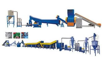 Crushing Waste PET Recycling Line With Hot Water Tank New Condition