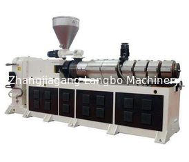 50HZ Conical Twin Screw Extruder Machine PVC Water Cooling Twin Pipe Making