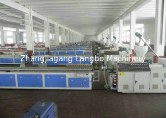 PVC Skirting Plastic Board Machine , Cabinet Wpc Board Production Line