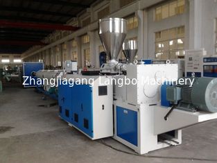 Plastic PVC Pipe Production Line Machine Conical Twin Screw Extruder