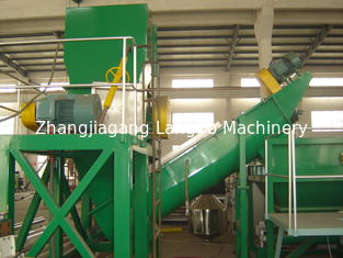 Waste Plastic Film Recycling Machine , PP PE Film Washing Line Hot Air Drying