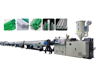 High Efficiency PPR Pipe Extrusion Line , Single Screw Plastic Extrusion Machine