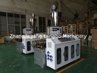 Automatic Plastic Pipe Extrusion Line High Speed Conical Twin Screw Extruder