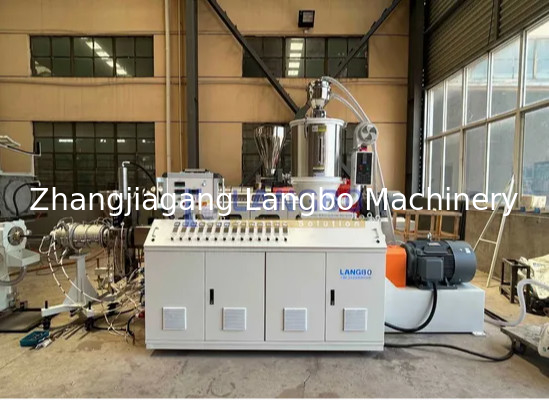 quality  Natural Gas Pe Pipe Production Line , Single Screw Extruder Hdpe Pipe Machine factory