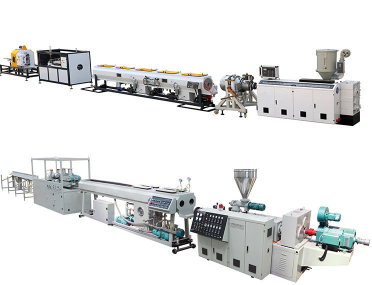 full automatic Pvc Pipe Production Machine , PLC Control Plastic Tube