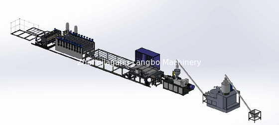 Double Screw PVC Foam Board Extrusion Line 110kw Making Machine