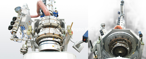 355-800mm Diameter High Capacity HDPE PE Pipe Extrusion Line With Integrated Gearbox
