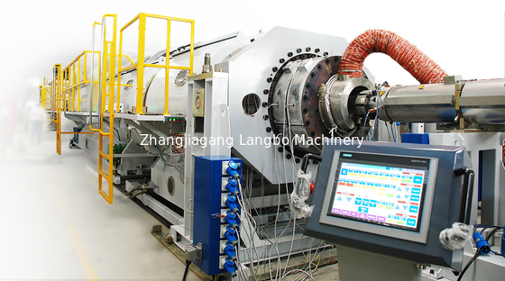 PE 500-1200mm HDPE Pipe Production Line with swarfless cutter