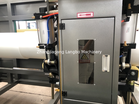 Continuous 0.6m/Min Hdpe Pipe Extruder Touch Screen Control