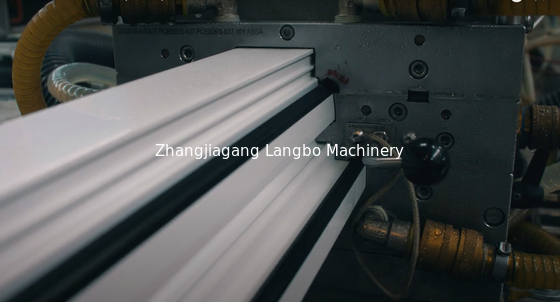 PVC Window Frames Extrusion Line With 22KW Motor Power And Custom Profile Size According To Drawings