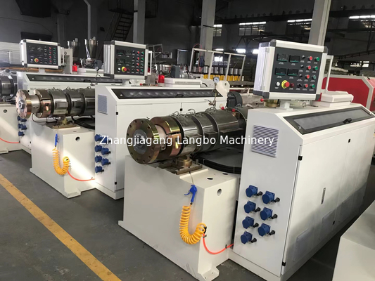 PLC control PVC Pipe Production Line high output and productivity