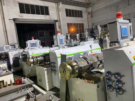 PLC control PVC Pipe Production Line high output and productivity