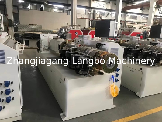 55KWConical Twin Screw Plastic Extruder 80/156 High Capacity