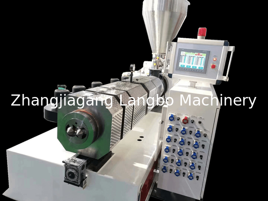 55KWConical Twin Screw Plastic Extruder 80/156 High Capacity