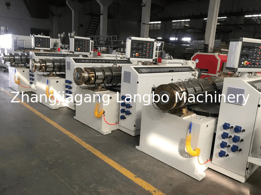 55KWConical Twin Screw Plastic Extruder 80/156 High Capacity