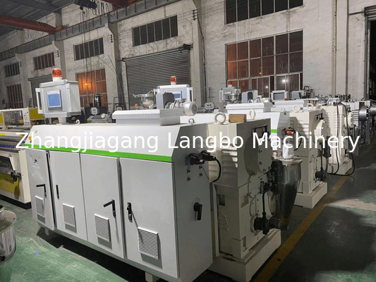55KWConical Twin Screw Plastic Extruder 80/156 High Capacity