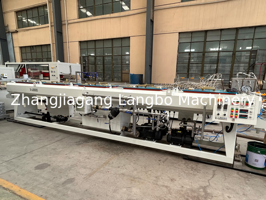 20-110mm Pvc Pipe Extrusion Line Making Line With 65/132 Conical Twin Screw Extruder