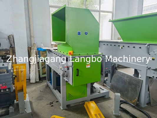 Single Shaft Shredder For Plastic Melt Lumps 110KW
