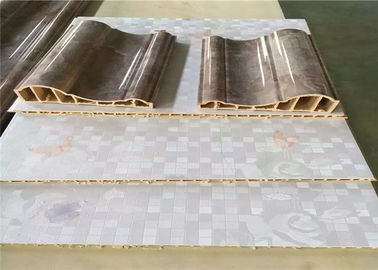 350KG/H Product Speed WPC Wall Panel Machine , PLC Control WPC Profile Production Line