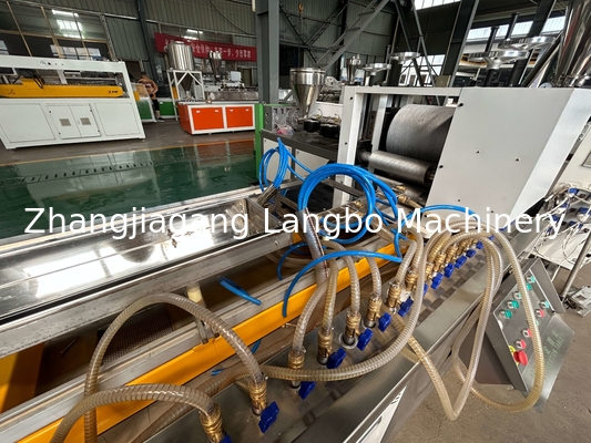 Co Outdoor Wpc Extrusion Line With 3D Embossing