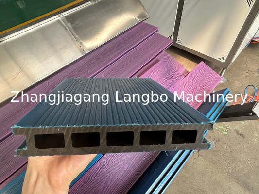 Co Outdoor Wpc Extrusion Line With 3D Embossing