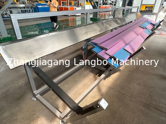Co Outdoor Wpc Extrusion Line With 3D Embossing
