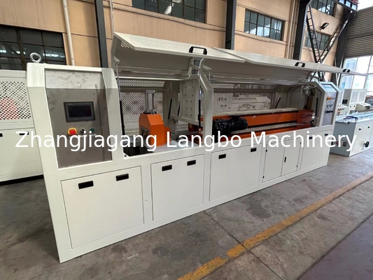 Retail PVC Tag Strip Making Machine And Profile Extrusion Line With Uniform Width Smooth Edge Conical Twin Screw Extruder