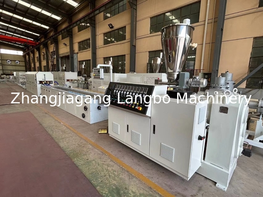 55/110 22KW PVC Profile Production Line Twin Screw Extruder Machine