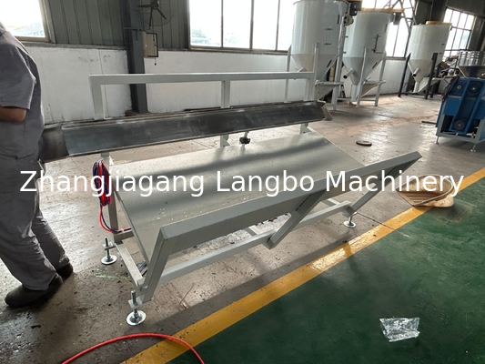 22kw Pvc Baseboard Profile Extrusion Line Twin Screw 8 Mters Long