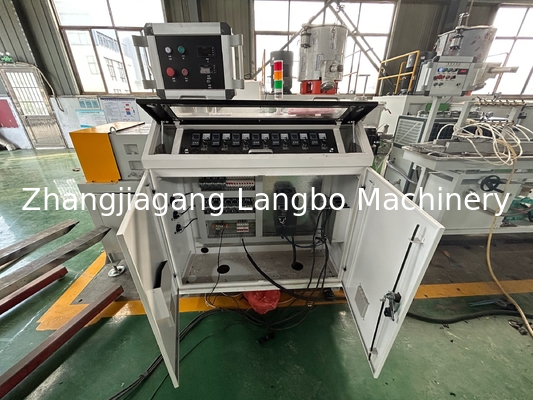 22kw Pvc Baseboard Profile Extrusion Line Twin Screw 8 Mters Long