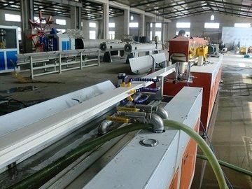 350KG/H Capacity PVC Extruder Machine For Plastic Profile Manufacturing Line With Raw Material PVC Additives