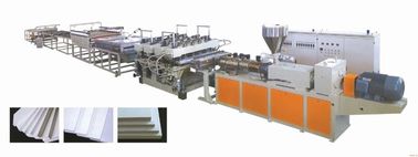 75KW PVC Extruder Machine , 1220mmm Width PVC Foam Board Machine Manufacturer