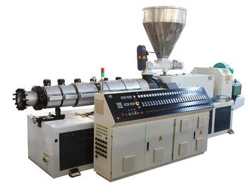Plastic PVC Pipe Extrusion Line Machine Conical Twin Screw