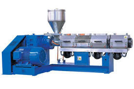 Water Pipe Pvc Twin Screw Extruder , Automatic Control Plastic Extrusion Machine
