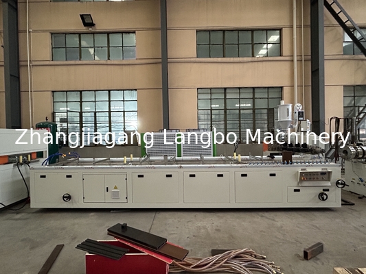 WPC Machine Wood Plastic Composite Decking Hollow Solid Deck Flooring Post Composite Profile Rail Extrusion Production Line