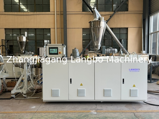 80/173 High Speed PVC Pipe Making Line With Counter Rotating Conical Twin Screw Extruder