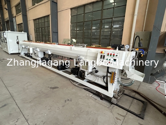65/132 Conical Twin Screw Barrel Plastic Pipe Production Line For Extrusion Products High Output Capacity
