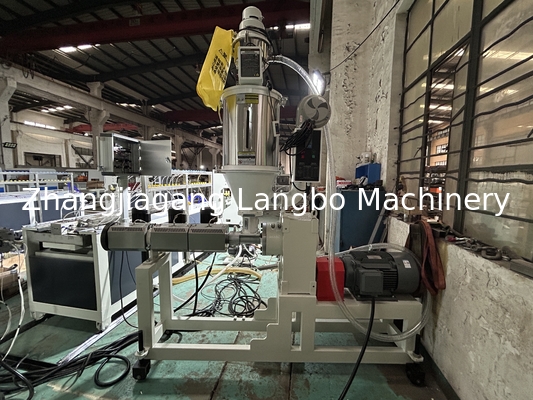 Automatic Plastic Extrusion Best 22KW PVC Profiles Production Line With 80/156 Conical Twin Screw Extruder