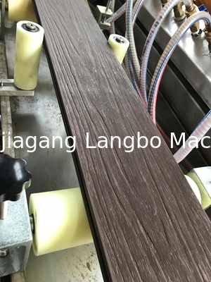 Wood Plastic Decking Door Composite Lamination Making Machine / Embossing Machine